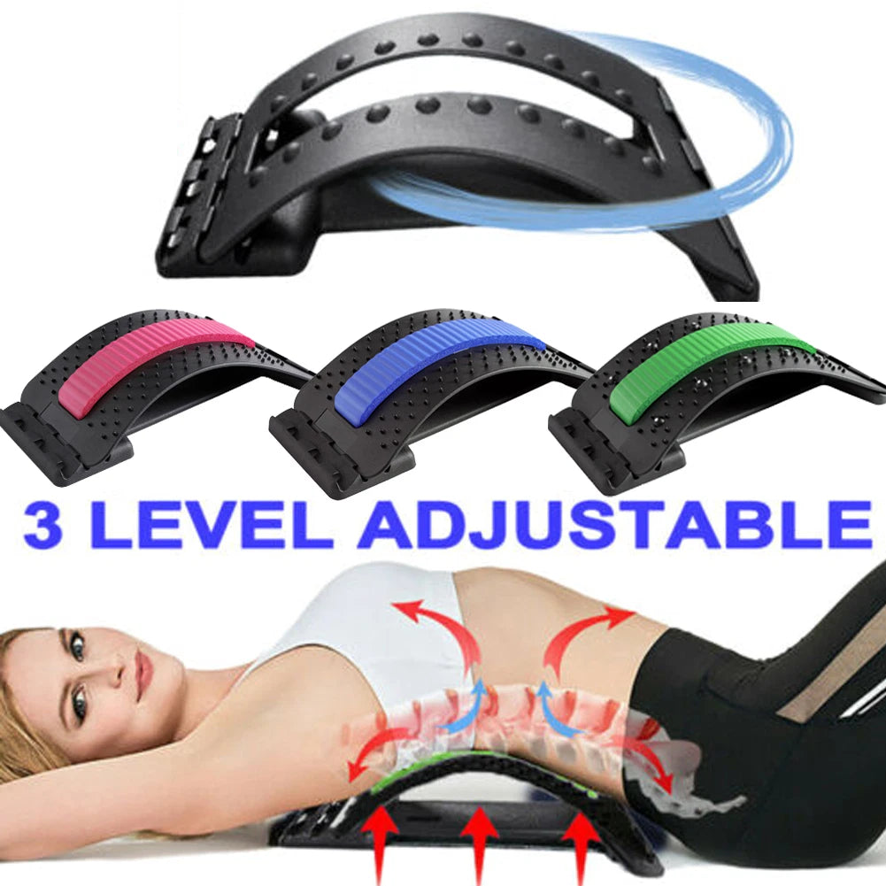 Lower Back Cracker Lumbar Pain Massager Lower Pain Relief Back Stretcher