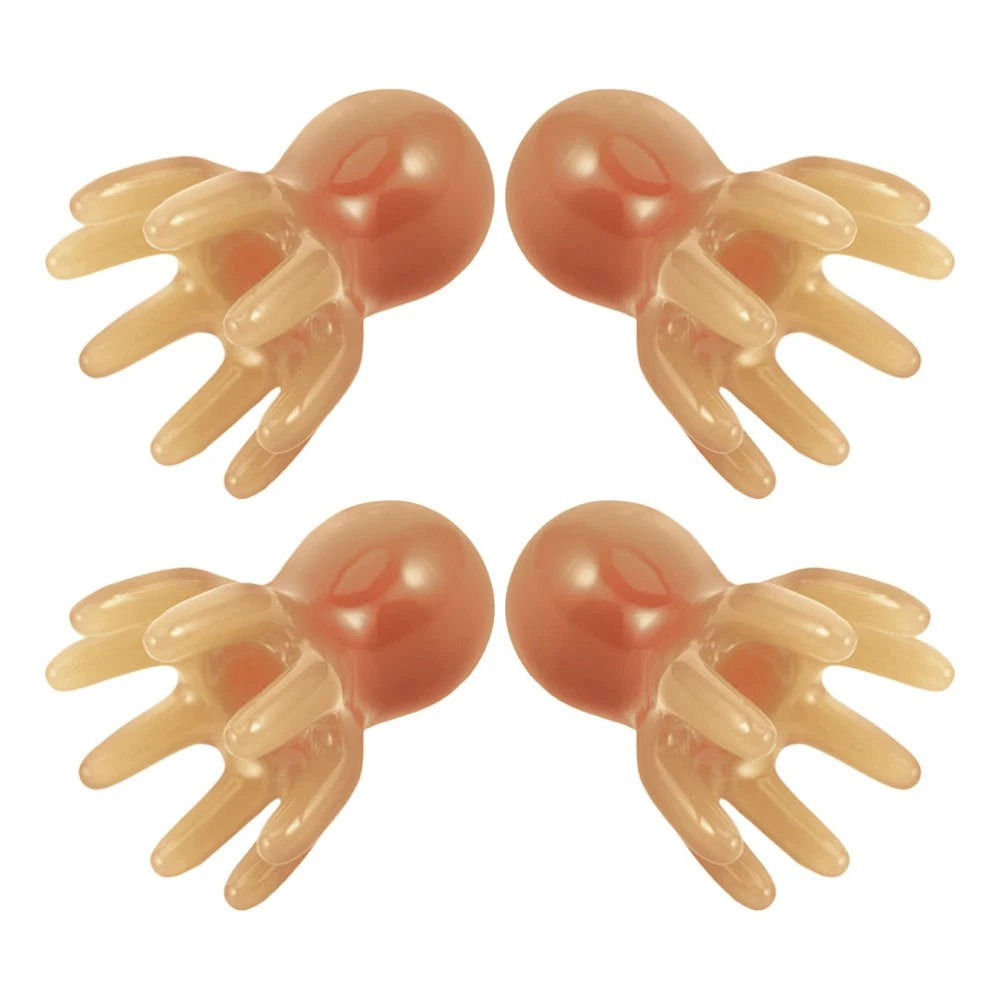 4 Pcs Octopus Massage Comb Scalp Massager Brush Hair Scratcher for