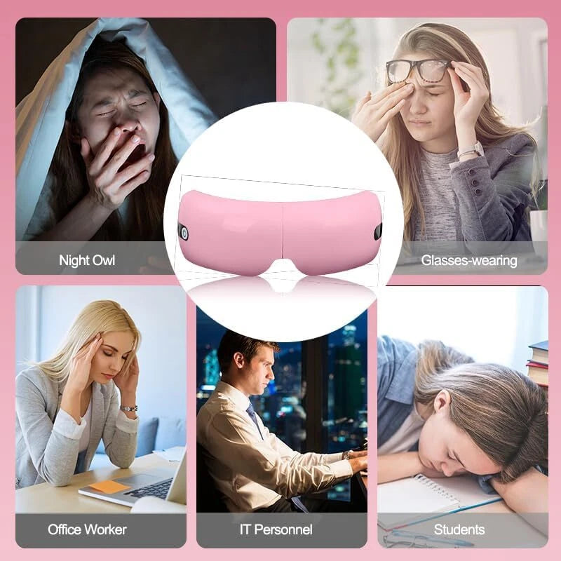 Eye Massager with Heat and Air Compression, Gift for Mon,Eye and Temple Massage