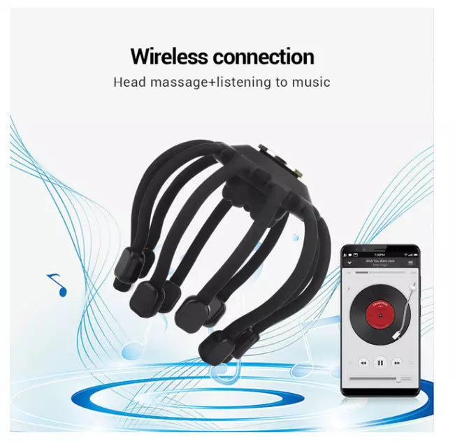 Electric Octopus Claw Scalp Massager Stress Relief Therapeutic Head Scratcher