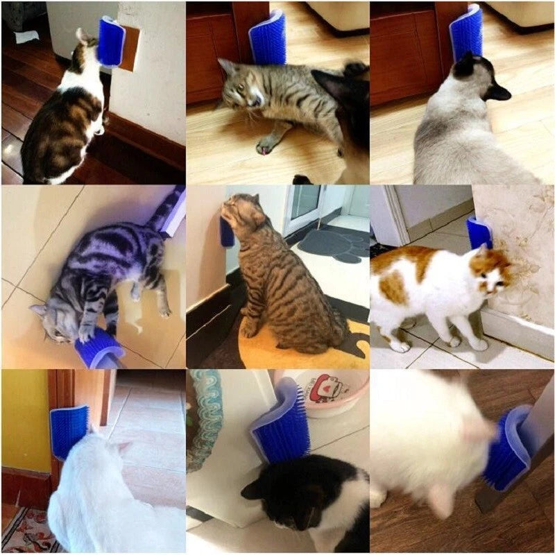 Cat Scratcher & Massager Brush – Grooming Comb for Cats & Dogs