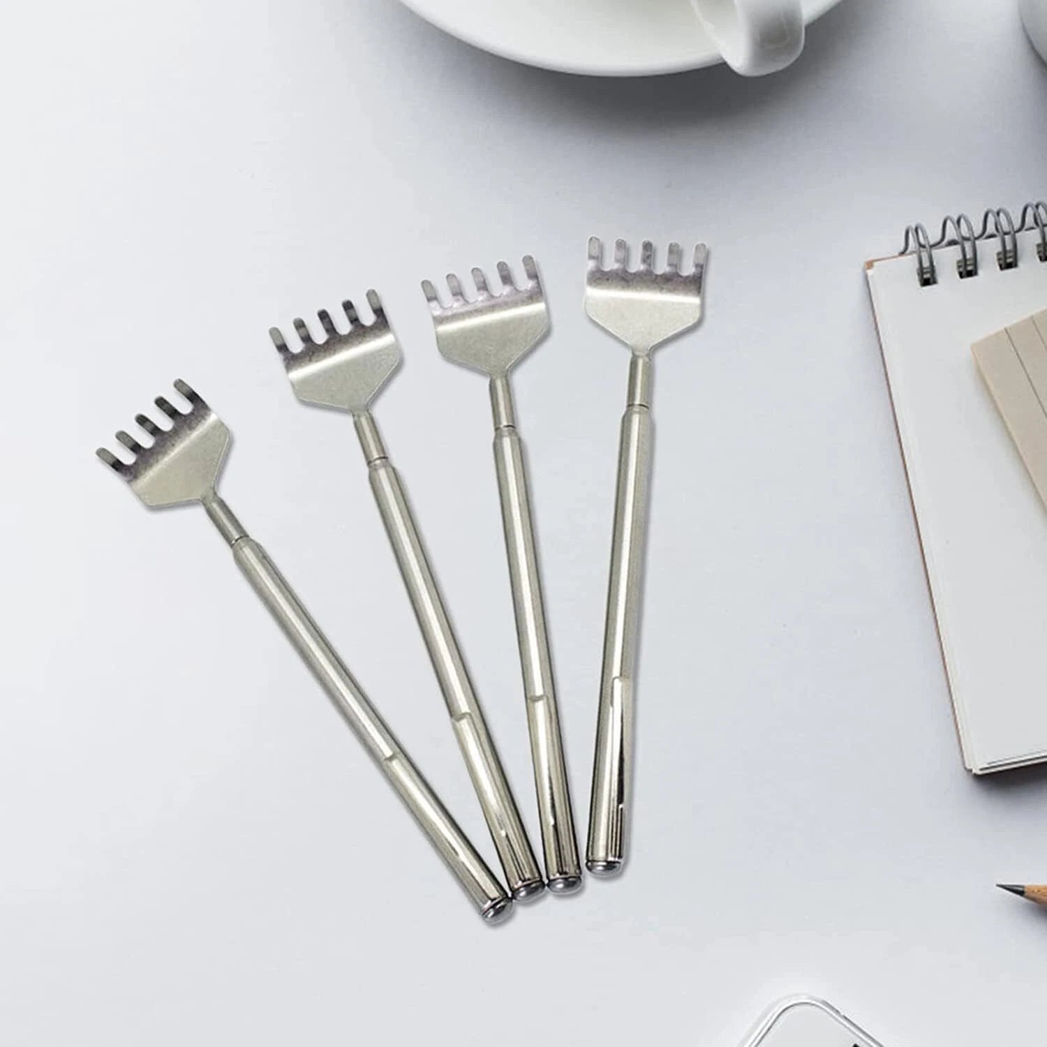 Metal Stainless Steel Back Scratcher Telescopic Extendable Claw Extender US