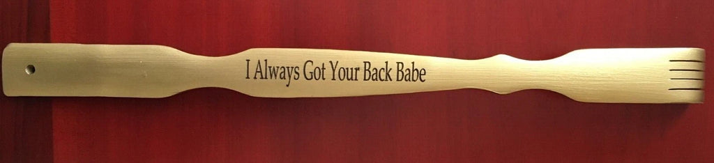 Personalized(Engraved)~19” Golden color Wooden Back Scratcher ,Gift for everyone