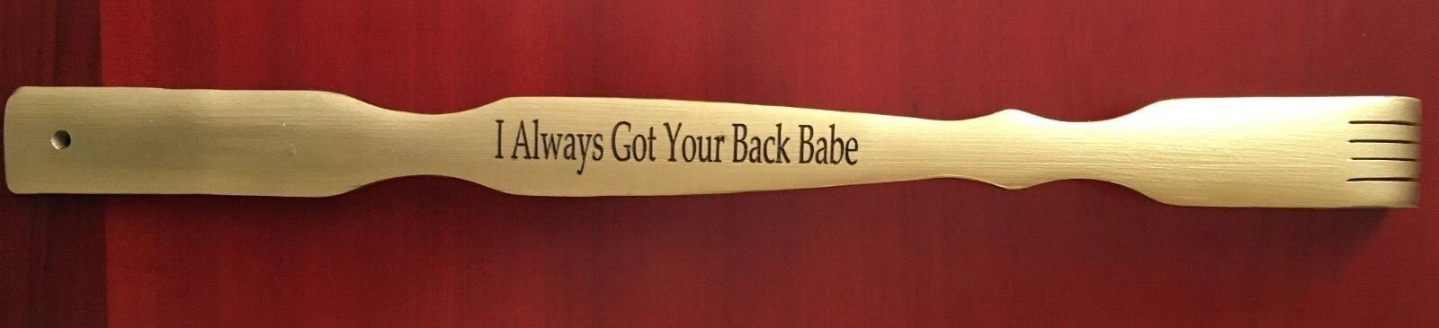 Personalized(Engraved)~19” Golden color Wooden Back Scratcher ,Gift for everyone