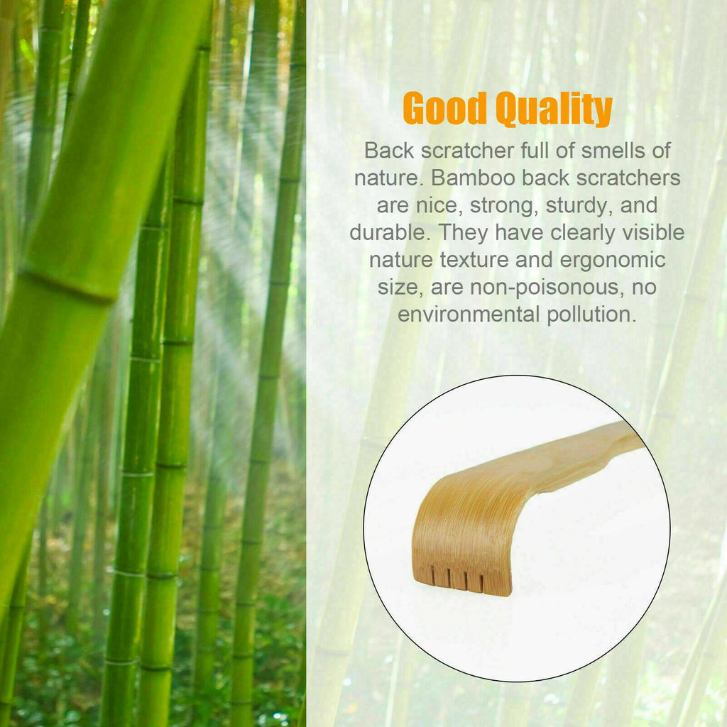 5* 100% Natural Bamboo Back Scratcher Massage Body Itch Scratching Long Wooden.