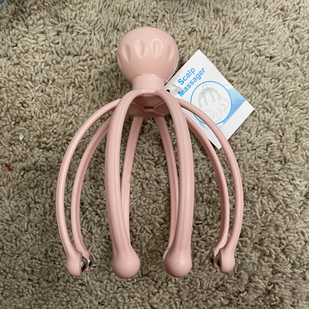 Head Massager Scalp Scratcher Steel Ball Easy Grip Large Size Relaxer