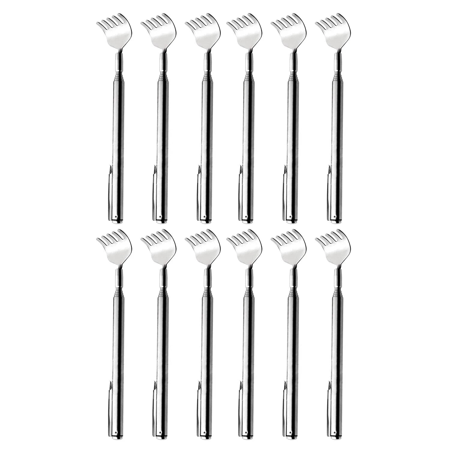 Metal Stainless Steel Back Scratcher Telescopic Extendable Claw Extender US