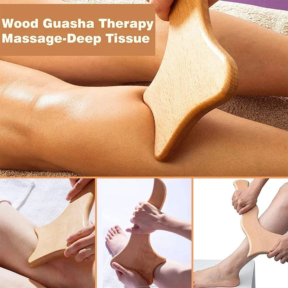 Wooden Massage Tools Anti Cellulite Body Shaping  for Beauty Sore Muscle Relief