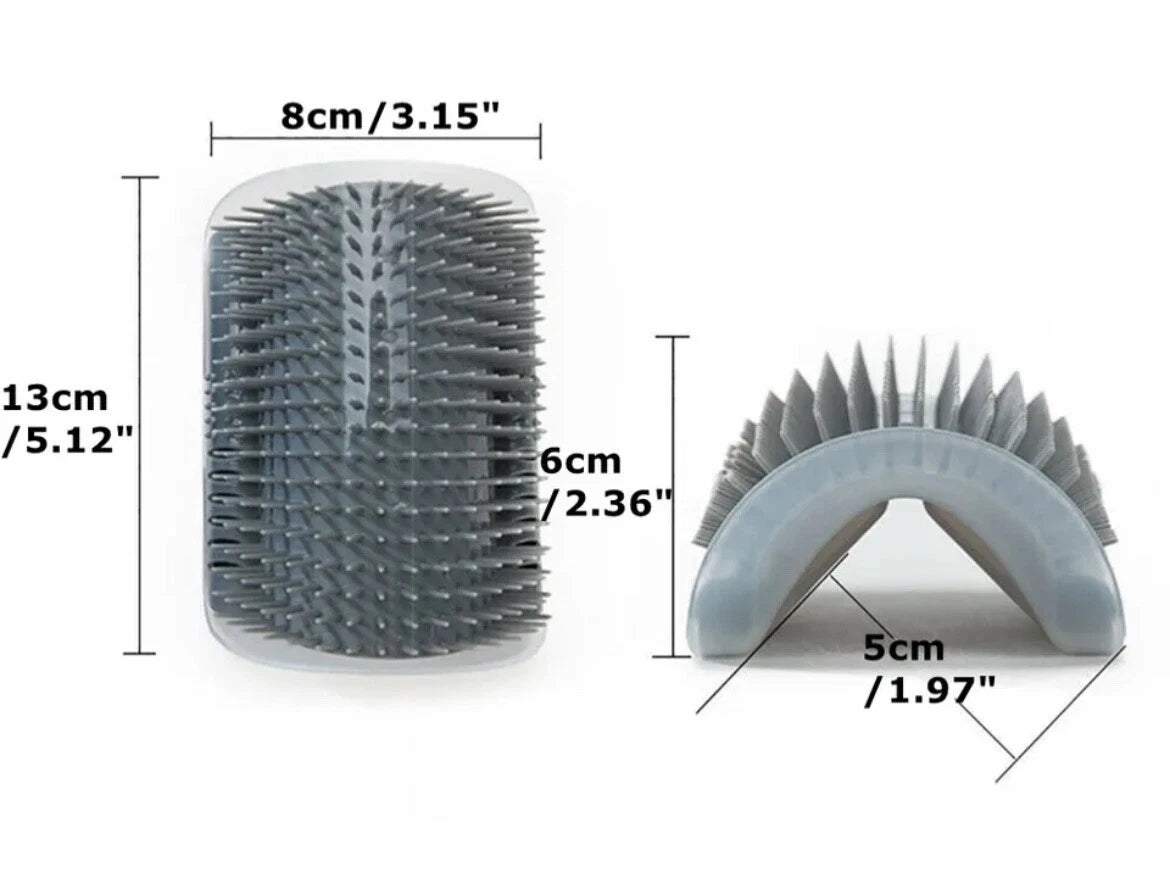 cat wall corner grooming comb pet massage brush hair scratcher