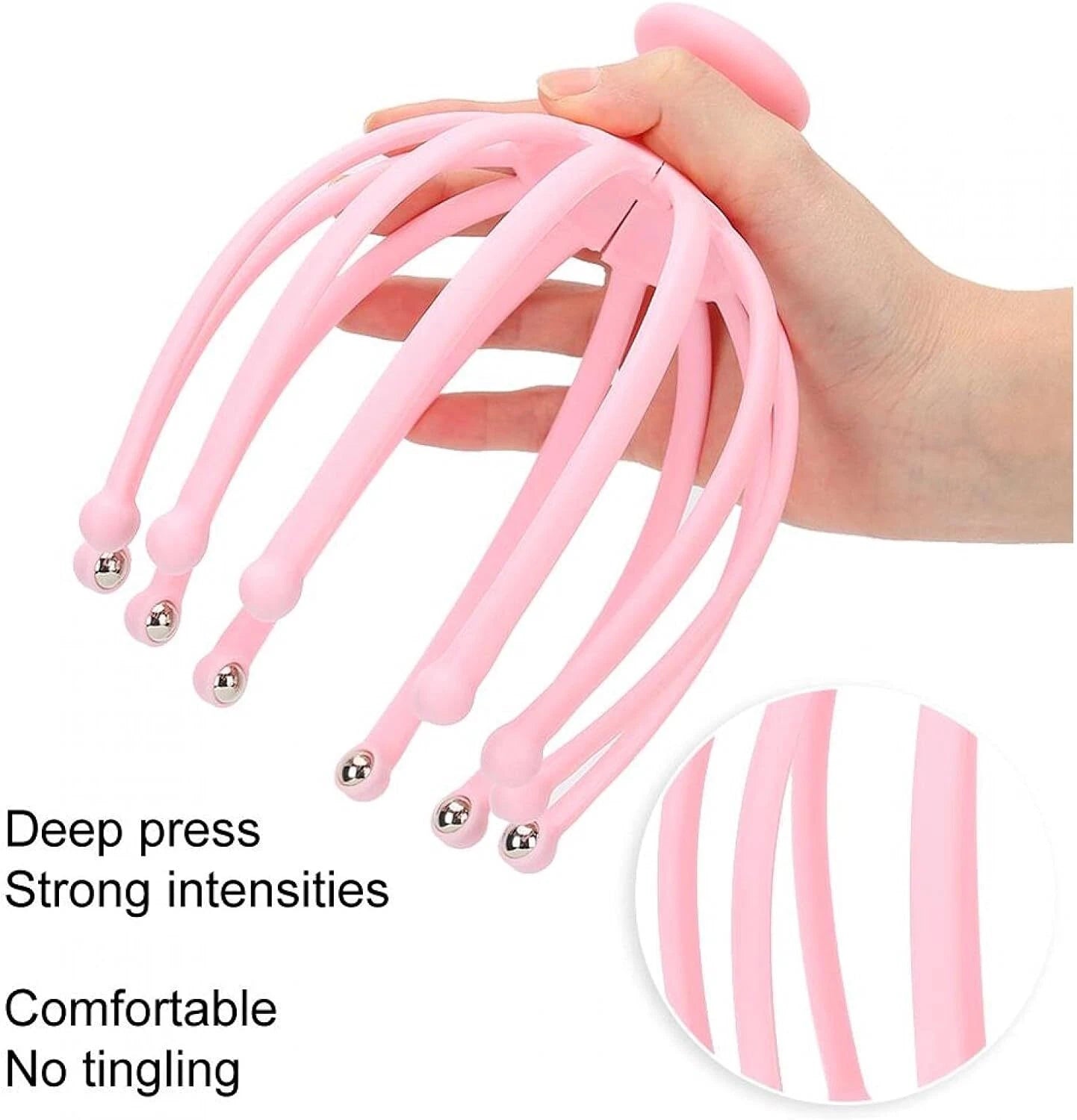 Head Massager Scratcher Neck Massage Scalp Relax Calm Stress Relief Octopus