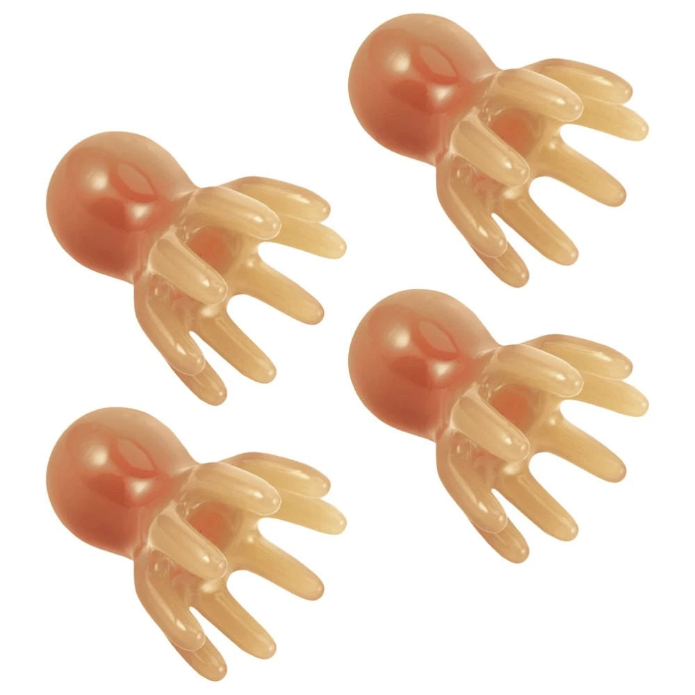 4 Pcs Octopus Massage Comb Scalp Massager Brush Hair Scratcher for