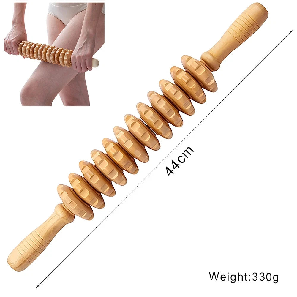 Wooden Massage Tools Anti Cellulite Body Shaping  for Beauty Sore Muscle Relief