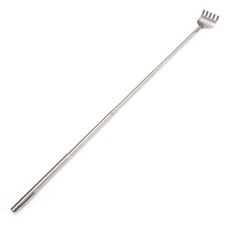 Extendable Stainless Steel Telescoping Back Scratcher Extend 20" Pen Pocket Clip