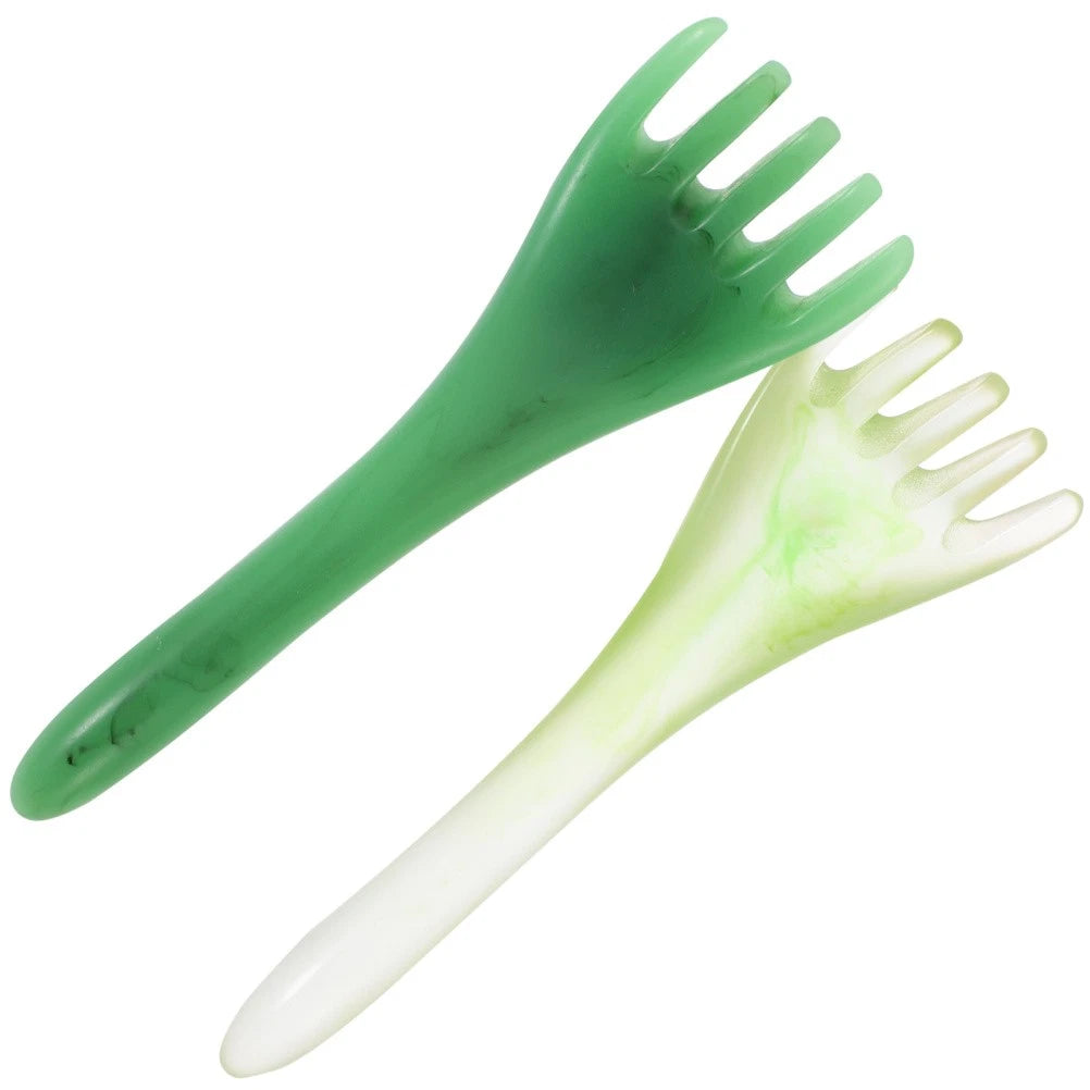 2 Pcs Head Therapy Comb Massage Claw Scalp Scratcher Massager Miss Hair Gua Sha