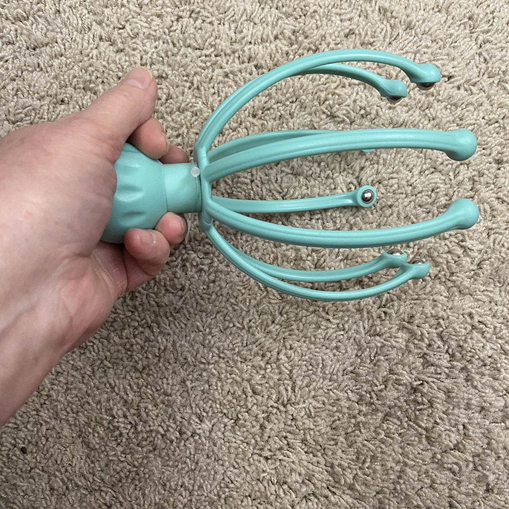 Head Massager Scalp Scratcher Steel Ball Easy Grip Large Size Relaxer