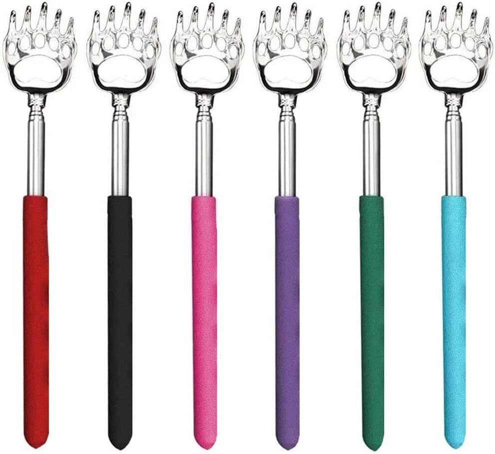 BEAR CLAW / RAKE BACK SCRATCHER Metal Extending Massager Telescopic Portable UK