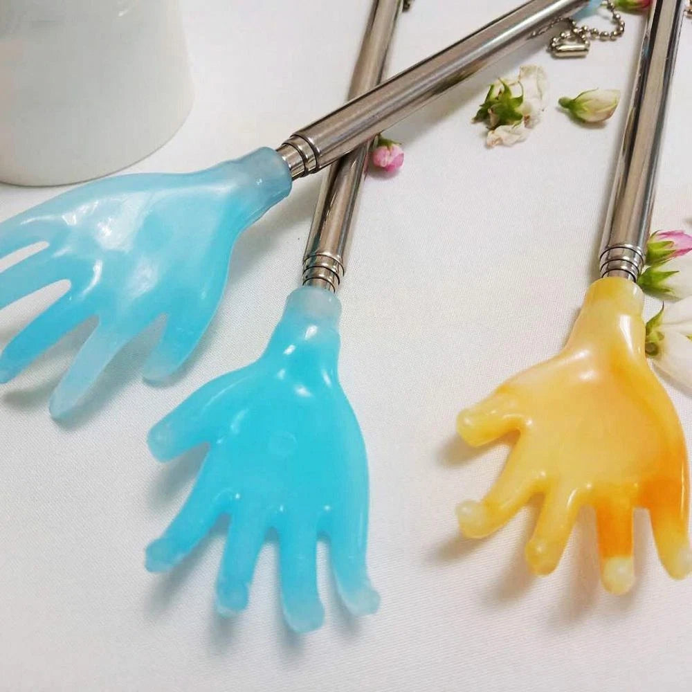 Backscratcher Finger-Like Extendable Massage Stick Telescoping Back Scratcher