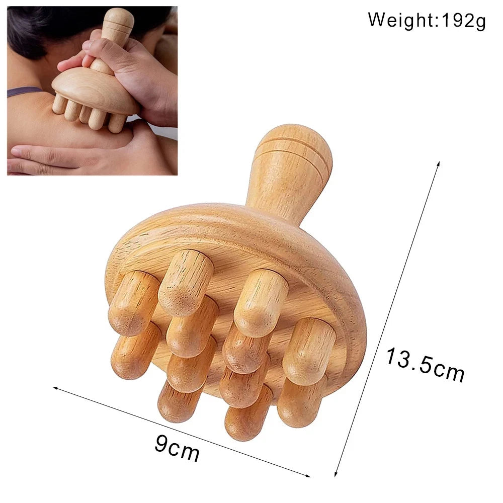 Wooden Massage Tools Anti Cellulite Body Shaping  for Beauty Sore Muscle Relief