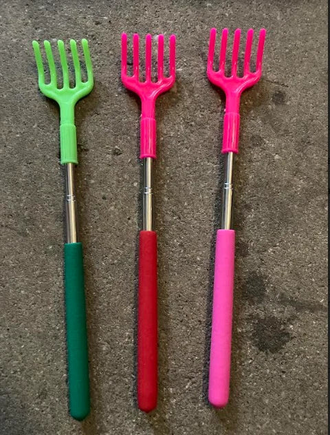 Chrome Plated Brass Telescoping Back Scratcher Extendable to 23" Compact Size G3