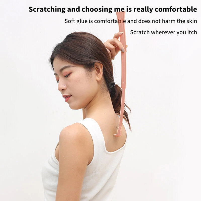 Soft Silicone Head Back Scratcher Telescopic Back Itching Relief Massager