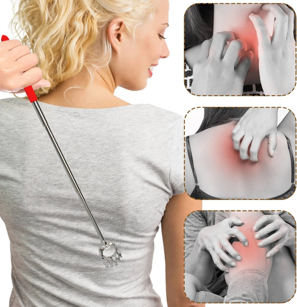 6 Pack Back Scratcher for Men Women, Christmas Stocking Stuffers Novelty Idea B
