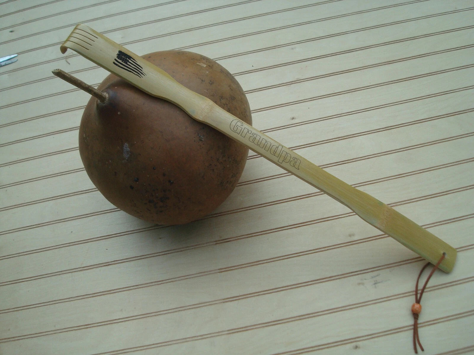 Personalized  Bamboo Back Scratcher 20" , Gift for dad, Best Man, Custom Gift