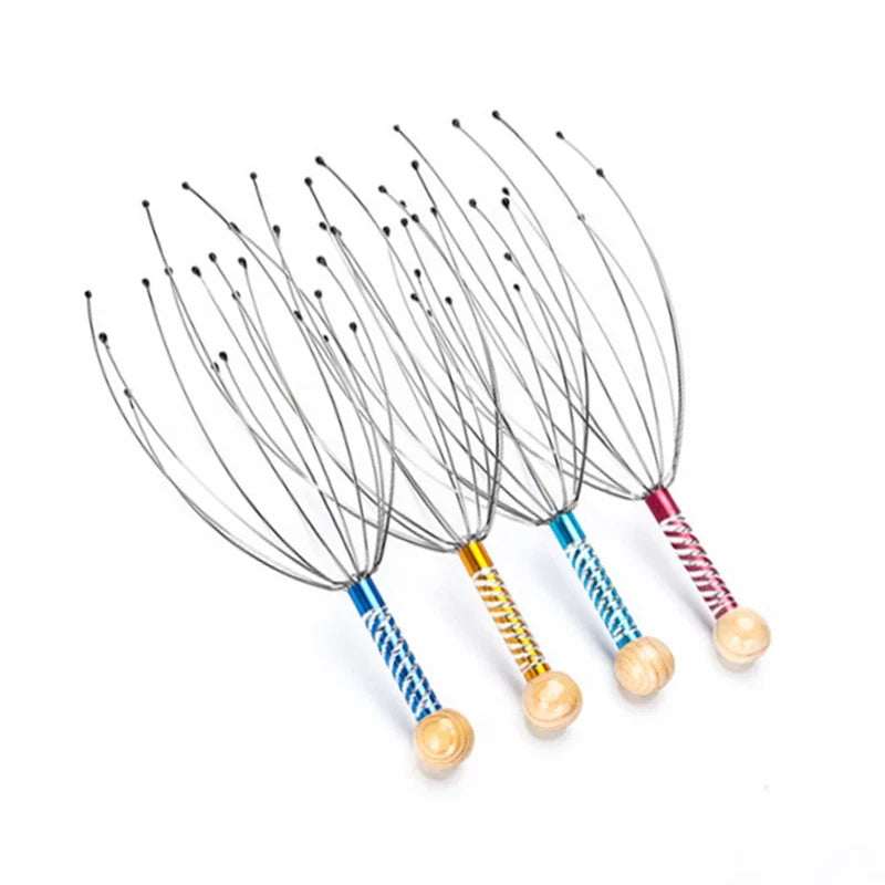 Octopus Head Massager Scalp Scratcher Relaxation Health Care Tool UK