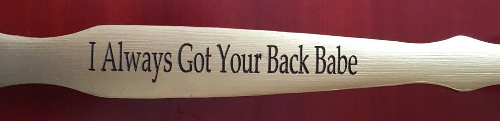 Personalized(Engraved)~19” Golden color Wooden Back Scratcher ,Gift for everyone