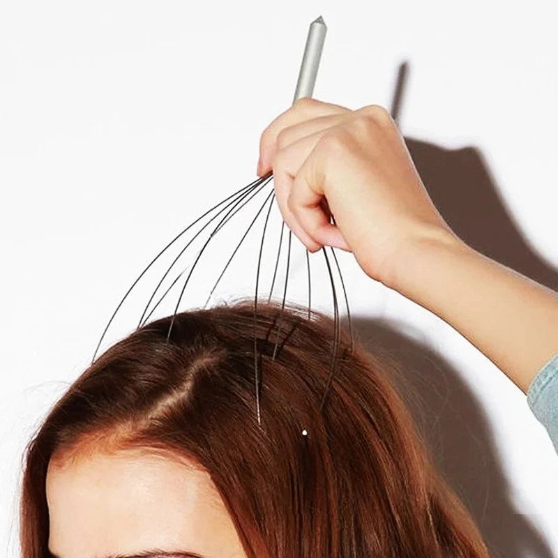 Retro Octopus Head Massager – Scalp Scratcher for Relaxation, Tension Relief