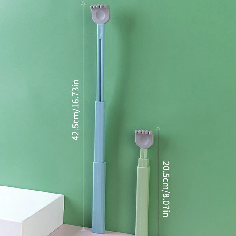 Soft Silicone Head Back Scratcher Telescopic Back Itching Relief Massager