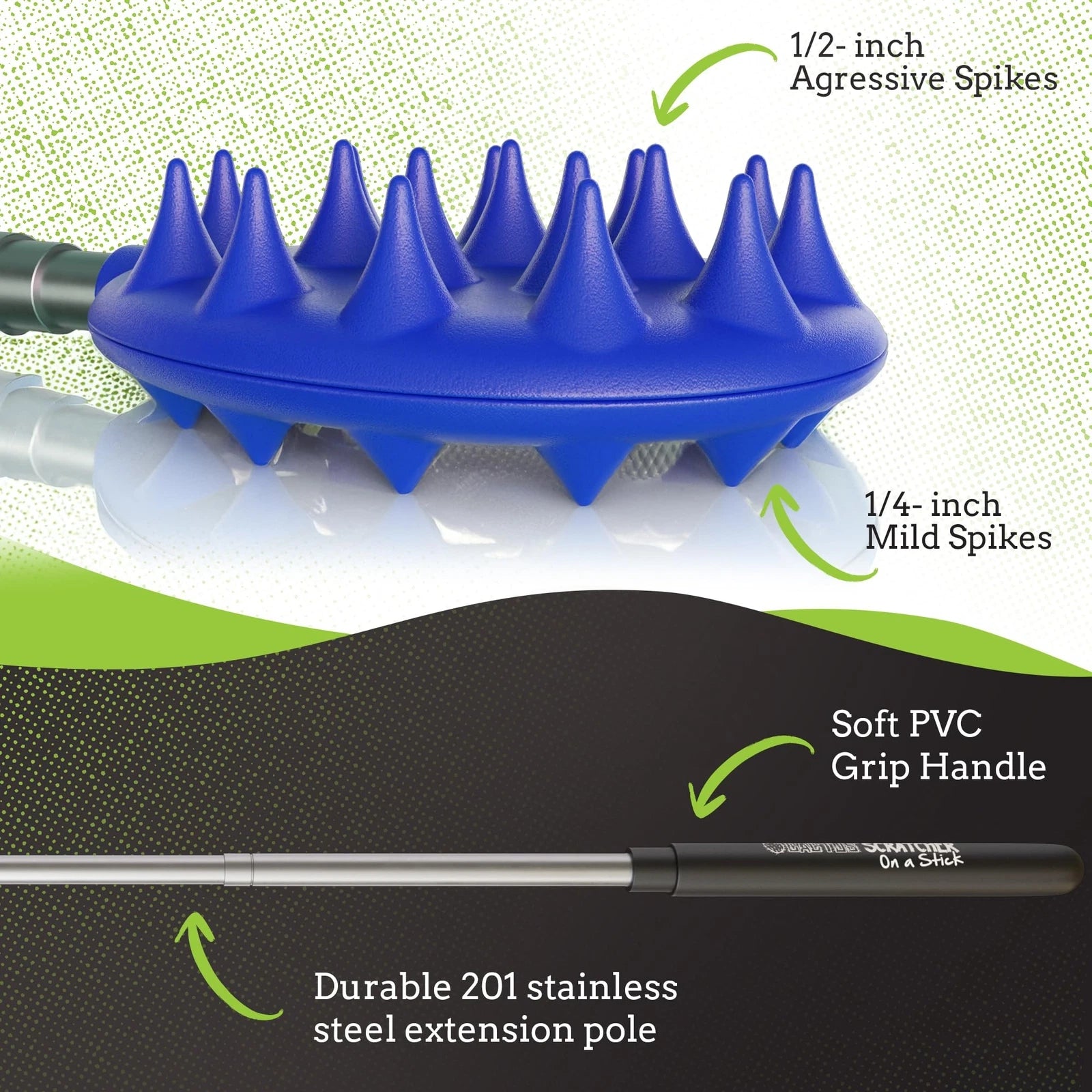 Double Sided Telescoping Back Scratcher Itch Reliever, Extendable Upto 24.5 Inch