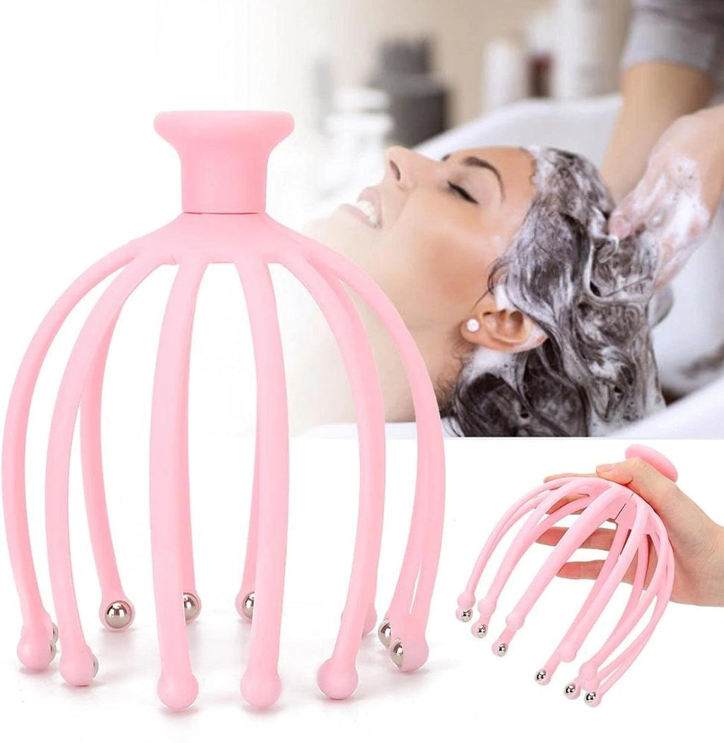 Head Massager Scratcher Neck Massage Scalp Relax Calm Stress Relief Octopus