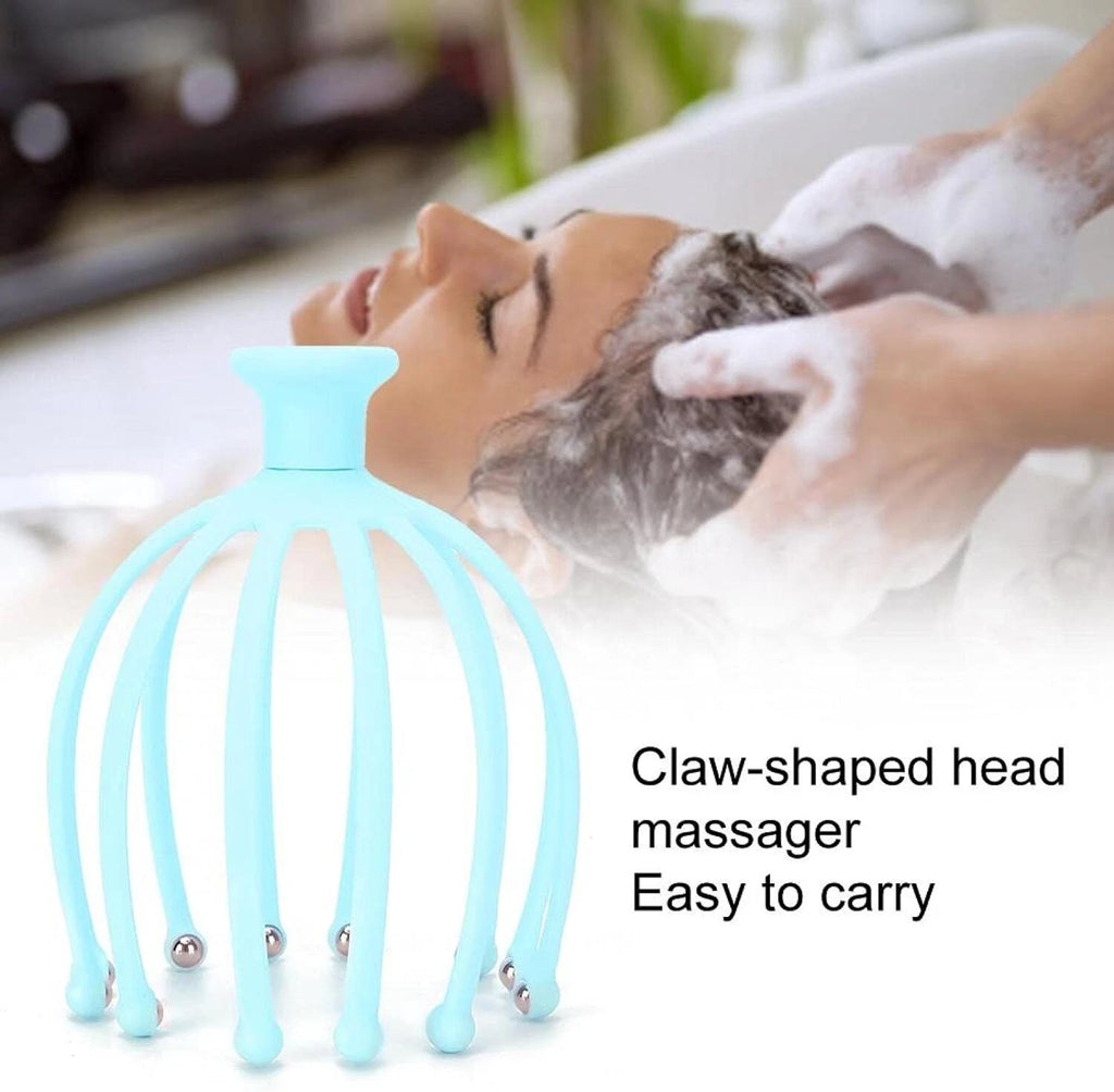 Head Massager Scratcher Neck Massage Scalp Relax Calm Stress Relief Octopus