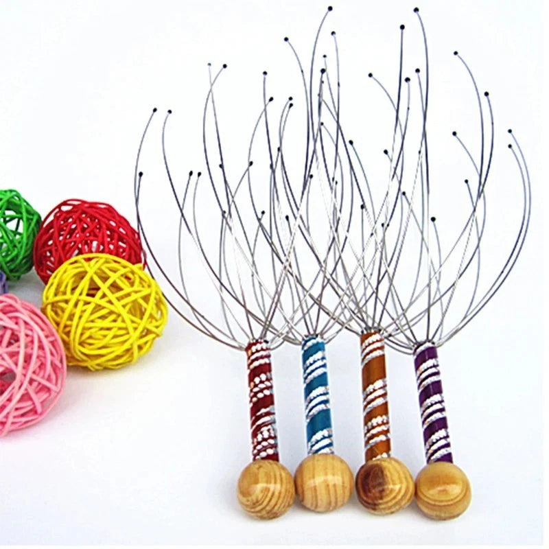 Retro Octopus Head Massager – Scalp Scratcher for Relaxation, Tension Relief