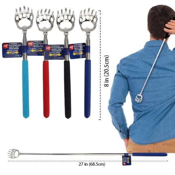 Extendable Stainless Steel Telescoping Back Scratcher Massager Extends 27"