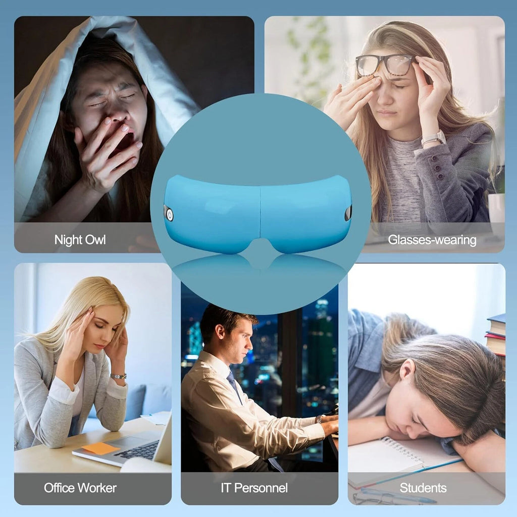 Eye Massager with Heat and Air Compression, Gift for Mon,Eye and Temple Massage