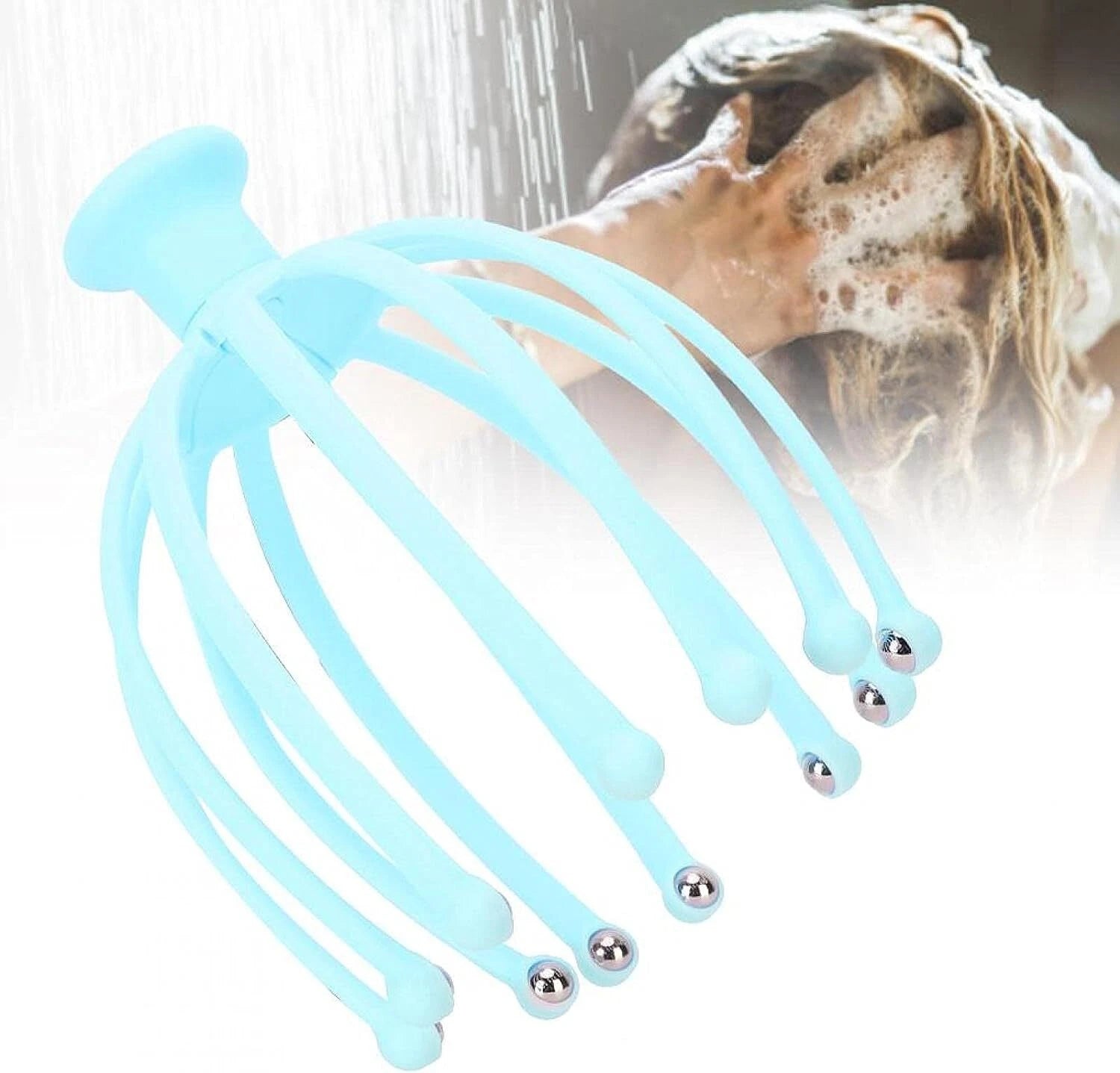 Head Massager Scratcher Neck Massage Scalp Relax Calm Stress Relief Octopus