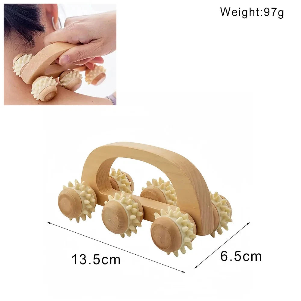 Wooden Massage Tools Anti Cellulite Body Shaping  for Beauty Sore Muscle Relief