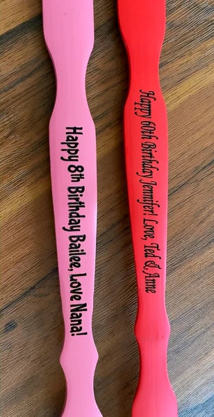 Personalized(Engraved)~19” Golden color Wooden Back Scratcher ,Gift for everyone