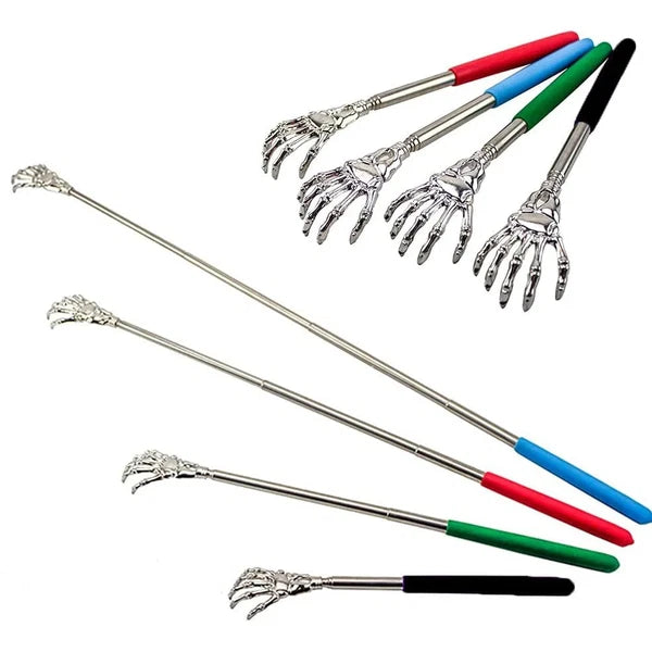 Telescopic Stainless Steel Back Scratcher Extendable Itch Relief Massager