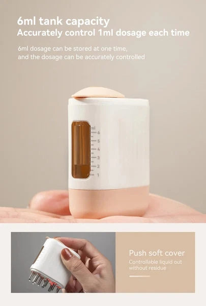 Electric Head Scalp Massager Hair Growth Serum Comb Waterproof Head Scratcher