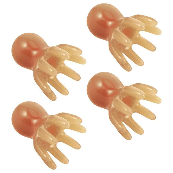 4 Pcs Octopus Massage Comb Scalp Massager Brush Hair Scratcher for