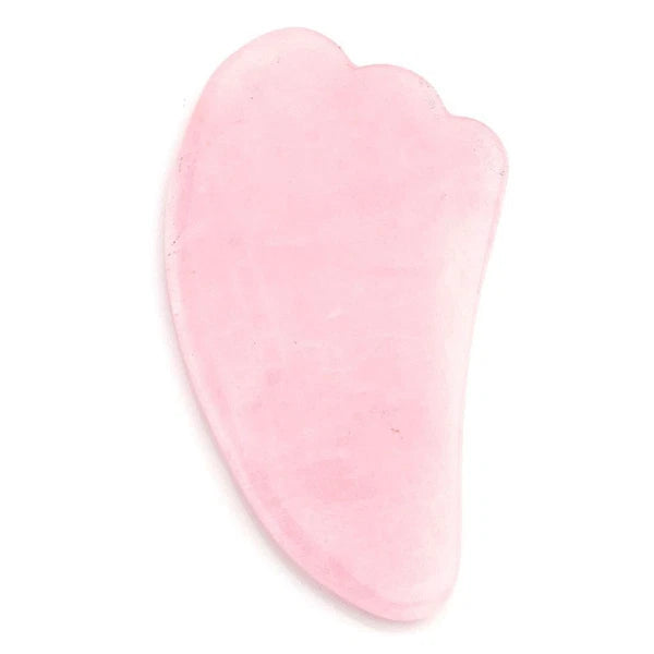 Rose Quartz Crystal GuaSha Facial Roller+Body Gua Sha Board Massager Tool Set