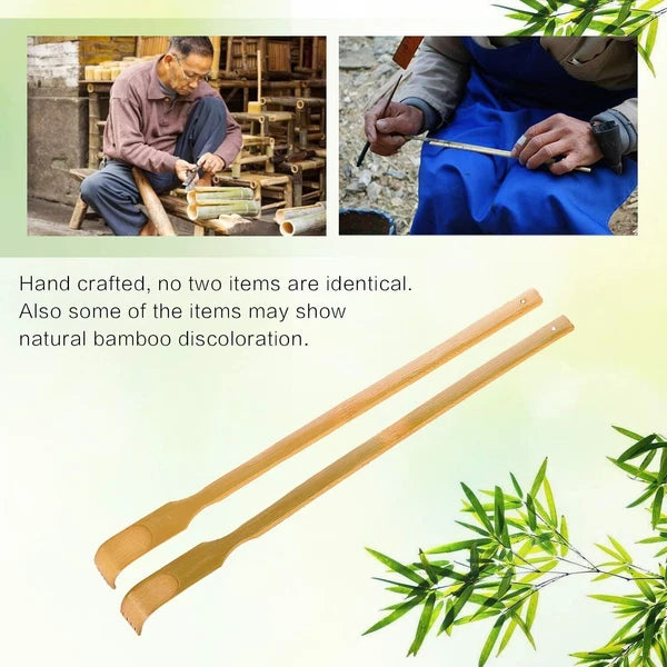 5x Bamboo Back Scratcher Massage Roll Aid Stick Body Itch Scratching Long Wooden