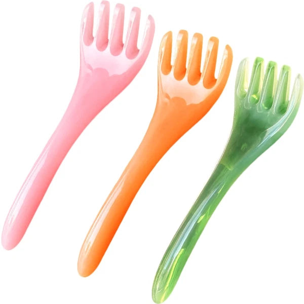 3 Pcs Meridian Comb Hair Massager Scalp Brush Kits Tool Scratcher
