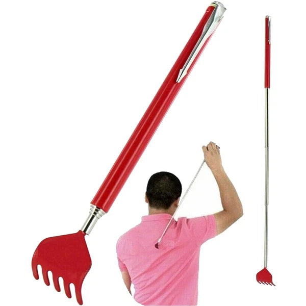 36cm Portable Extendable Back Scratcher with Handy Pen Style Pocket Clip Adults