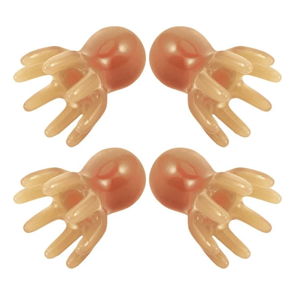 4 Pcs Octopus Massage Comb Scalp Massager Brush Hair Scratcher for