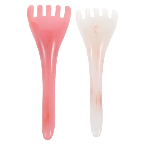 2 Pcs Head Therapy Comb Massage Claw Scalp Scratcher Massager Miss Gua-sha
