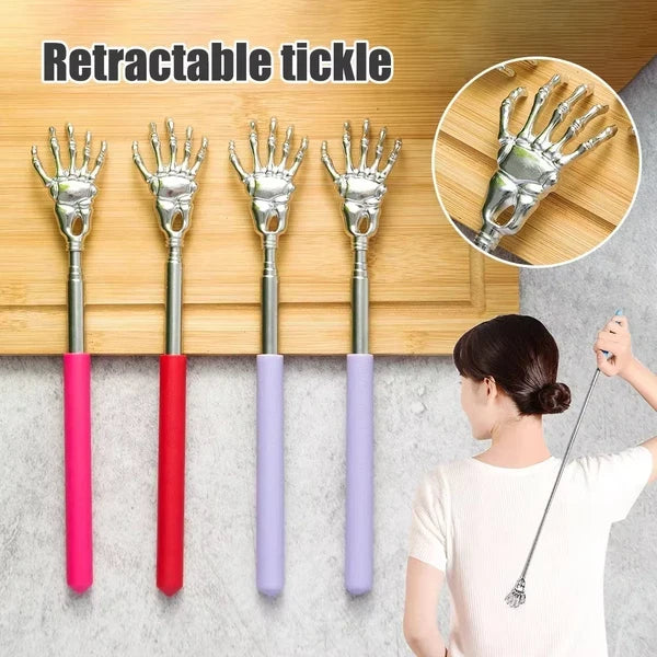 Stainless Steel Telescopic Back Scratcher Extendable Itch Relief Tool