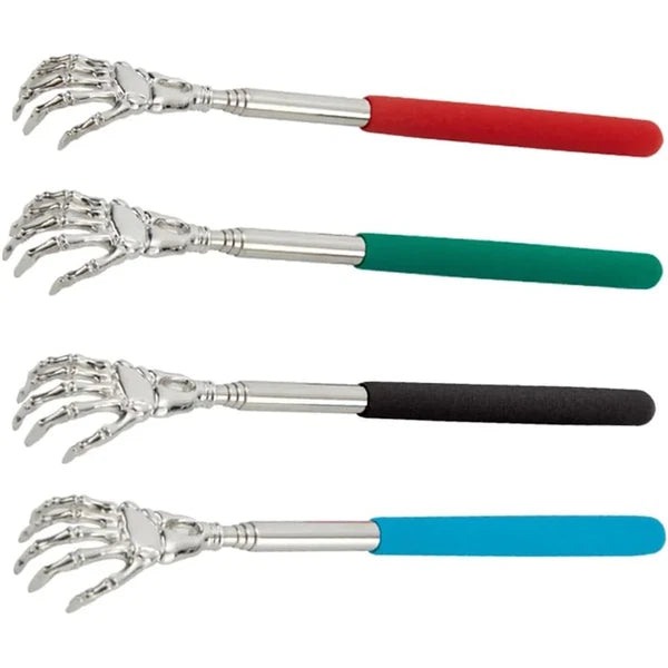 Telescopic Stainless Steel Back Scratcher Extendable Itch Relief Massager